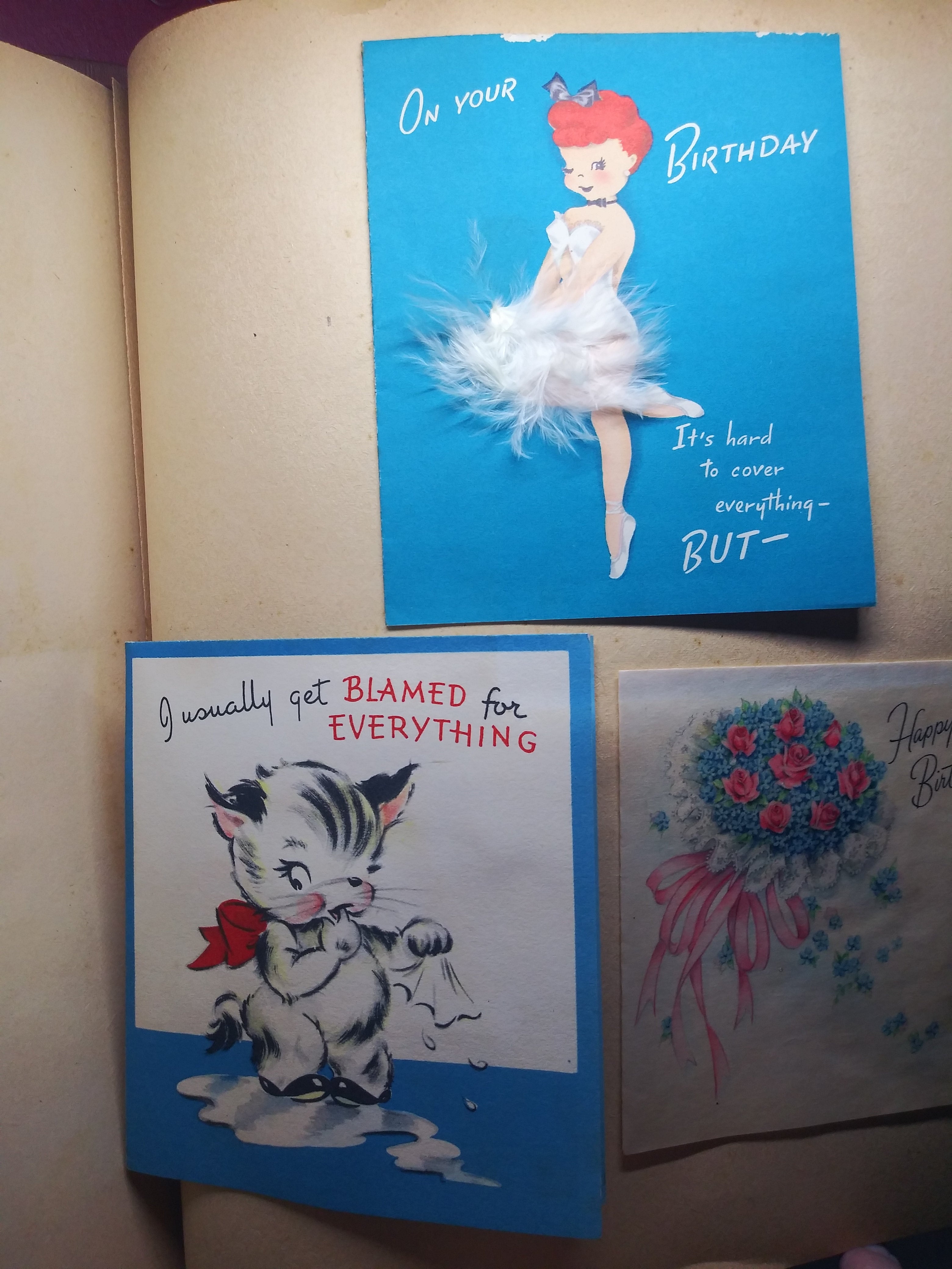 1940's & 50's Vintage Scrapbook and Card Collection | AbnerRock